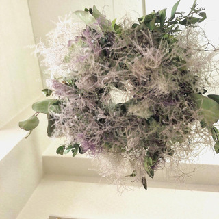 スモークツリーとユーカリのフライングリース 受注制作スモークツリーとユーカリのフライングリース