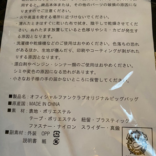 日ハム　ファイターズ　バッグ  リュックの画像