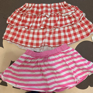 ニシキ女の子 スカート　新品1点　 ユーズド2点ユニクロの画像