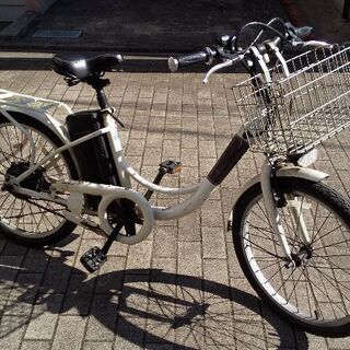 キズだらけですがまだ使える22型電動アシスト自転車