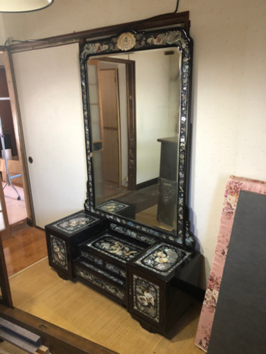 【2月中限定】韓国　螺鈿細工の鏡台