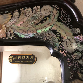 【2月中限定】韓国　螺鈿細工の鏡台の画像