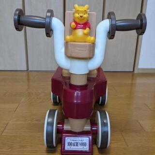 ベビー用三輪車　くまのプーさん おしゃべりウォーカーライダーの画像