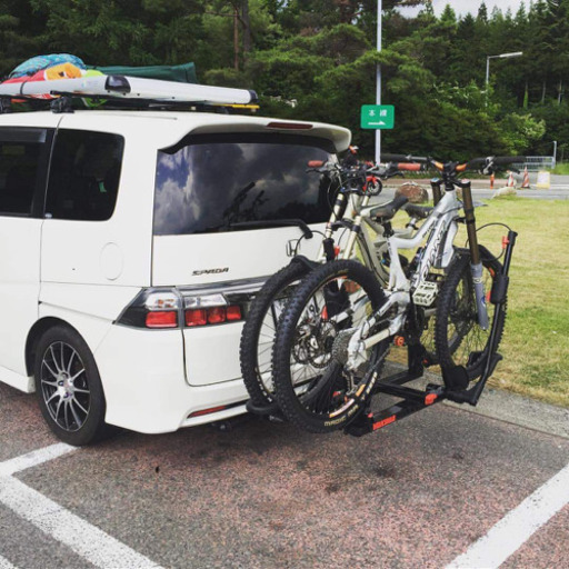 自転車用 ヒッチメンバーキャリア ２台乗せ