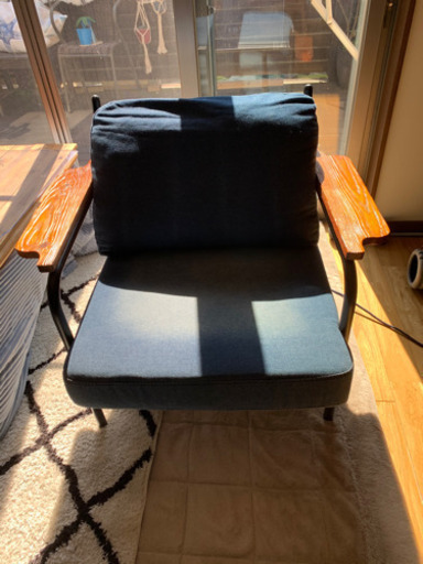 ⭐️ソファ　西海岸風　一人掛け　お洒落　デニム生地⭐️