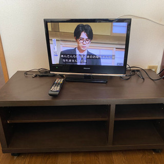 ハイセンステレビ　19インチ　B-Cas カード付き　テレビ台付...