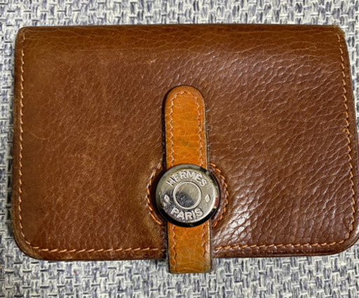 エルメス ドゴン カードケース シルバー金具 名刺入れ　HERMES 男女兼用