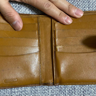 コーチ レザー がま口 二つ折り財布　coachの画像