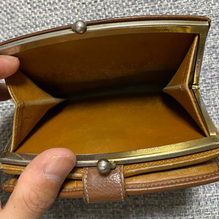 コーチ レザー がま口 二つ折り財布　coachの画像