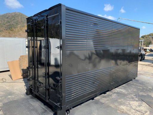 No.479 アルミバン 2ｔ車 ロング アルミ箱 バイク倉庫 トラックコンテナ コメ保管庫 物置 DIY