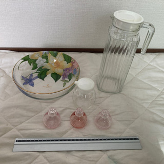 【交渉中】あげます。ガラス食器　4点セット