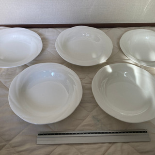 【交渉中】22cm ノリタケ白皿　5枚組