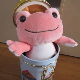 完売品☆ メゾンドピクルス限定☆ 新品・タグ付き■ かえるのピクルス ジュドレザンピクルス ぬいぐるみ キャニスター缶付き♪の画像