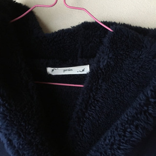 コート　裏ボア　ネイビーの画像