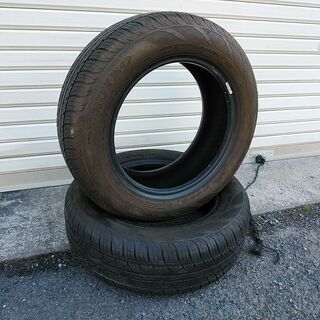 【邪魔なので無料】185/60R14　夏タイヤ２本1713　溝たっぷり
