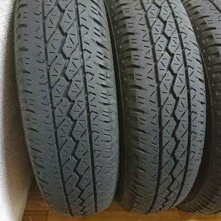 19年製 BSタイヤ145R12 6PR 軽バン/軽トラ用 スーパーマルチホイール付き 夏タイヤの画像