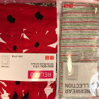 UNIQLOユニクロズボン、リラコなどLセット(新品)レディースの画像