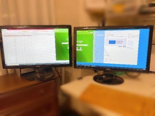 【交渉中】21.5インチのモニター2台　BenQ　GW2255HM