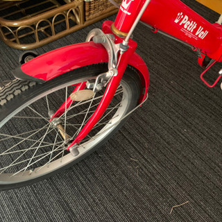 激安　オシャレな自転車　赤　の画像