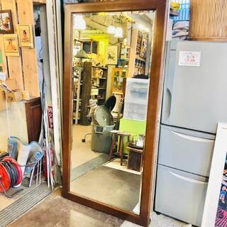 売約済み】飛騨産業 キツツキマーク 鏡 大型 大判 姿見 ウォール 売約済み】飛騨産業 キツツキマーク 鏡 大型 大判 姿見 ウォール