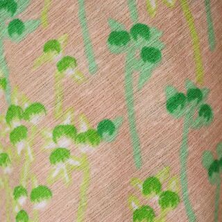 未使用☆ノースリーブワンピース (緑色系花柄)の画像