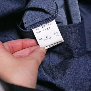 ノースリーブワンピース (インディゴ、デニム生地)の画像