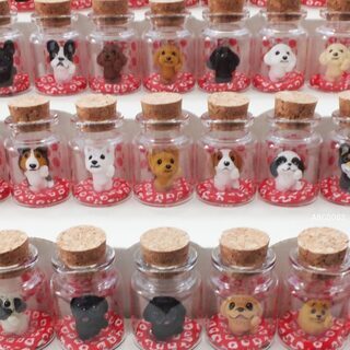 【高円寺】 ABCDOGSさんのミニチュアわんこ・本革キーホルダ...