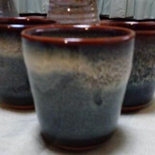 小石原焼き(花瓶・コップ3個・水さし)の画像