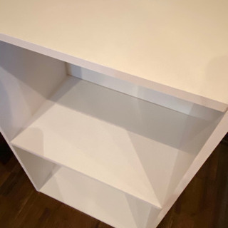 美品　カラーボックス　白　2段　ホワイトの画像