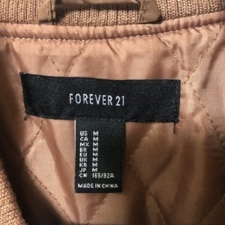 FOREVER21  MA1 レディースの画像