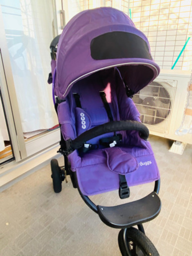☆半額セール☆ベビーカー　エアバギー　ここブレーキ　☆中古美品☆