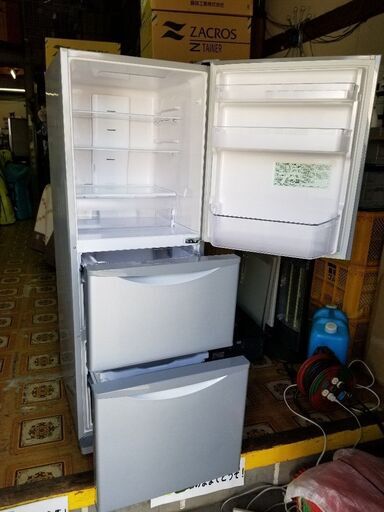 日立 HITACHI 3ドア冷凍冷蔵庫 265L 2014年製 R-27EV(S)  まんなか野菜タイプ