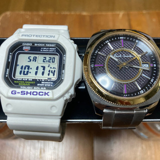 ポールスミスの電波ソーラー時計とGショックのソーラー時計のセット