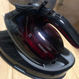TOSHIBAアイロン コンパクト 美(ミ)ラクルLa・Coo TA-FV430(K) ブラック　取引完了の画像