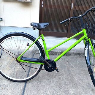 affiche 27インチ自転車　グリーンの画像