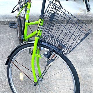 affiche 27インチ自転車　グリーンの画像