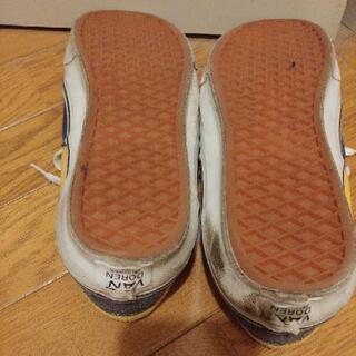 VANS　バンズ　ヴァンズエラ　紺/黄　スニーカーの画像