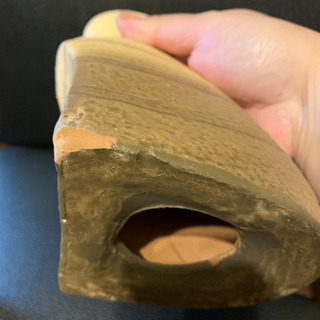 猫の置物親子の画像