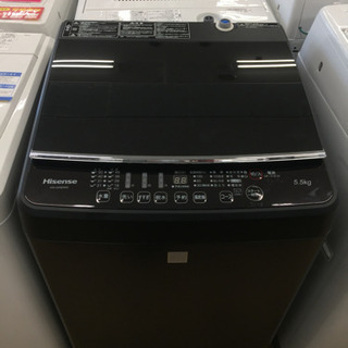 Hisense（ハイセンス）の全自動洗濯機2019年製（HW-G55E5KK）です。【トレファク東大阪店】 Hisense (ハイセンス) 全自動洗濯機 229 5.5kg HW-G55B-W 2020年