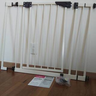 ダブルロックゲート 設置幅68～91cm スチール製 ベビーゲー...
