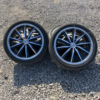 A7【希少中古送料込】レオンハルト ライゼ 19インチ 4本タイヤホイール USDMやスタンスで履きたい オールドスクールな『レオンハルト