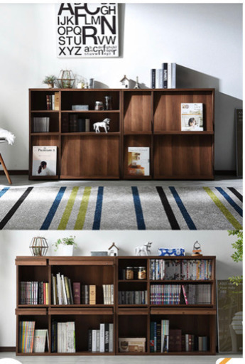 再値下げ❗️【組立前の新品】おしゃれ収納棚