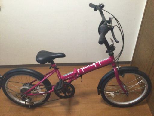サイモト折りたたみ自転車。中古。