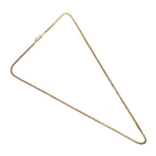 E427 K18 YG 喜平 6面 ダブル ネックレス チェーン 10g