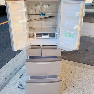 HITACHI R-SF48BM(W) 安心6ヶ月保証】6ドア冷蔵庫 HITACHI R-SF48BM-1 2012