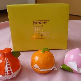 Dr.コパの盛り塩セット/桃、蜜柑、柘榴の３点/中古