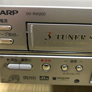 シャープ　VHS DVD-RW/R レコーダーの画像