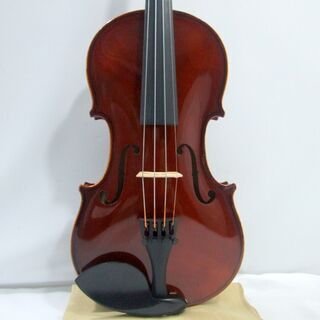 メンテ済み 美品 分数 3/4 チェコ製 バイオリン Antonius Stradivarius.1713 モデル 赤系ニス 未使用弓 アジャスター内蔵テールピース ストラドタイプ顎あてを搭載 三角型ケース全国発送対応 中古バイオリン 名古屋近郊 手渡し可能 愛知県清須市より 管理（カ）8100