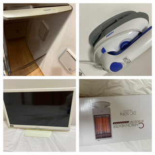 新生活セット　冷蔵庫、テレビ、ヒーター、スチームアイロン