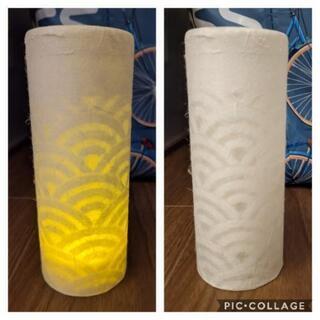 和風ランプ　炎のゆらめき　中古